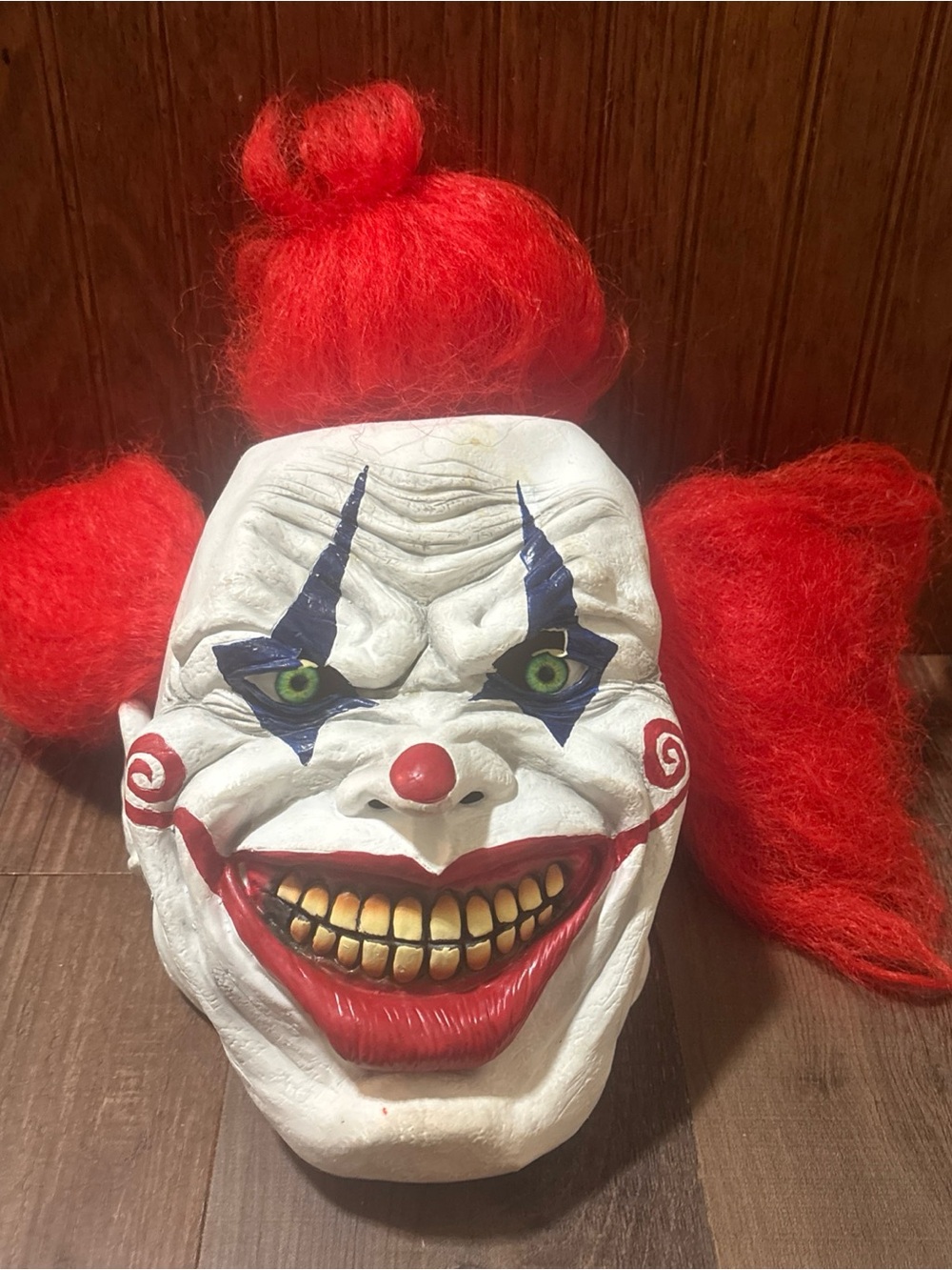 Red Clown Face Decorative Mask - Unbranded